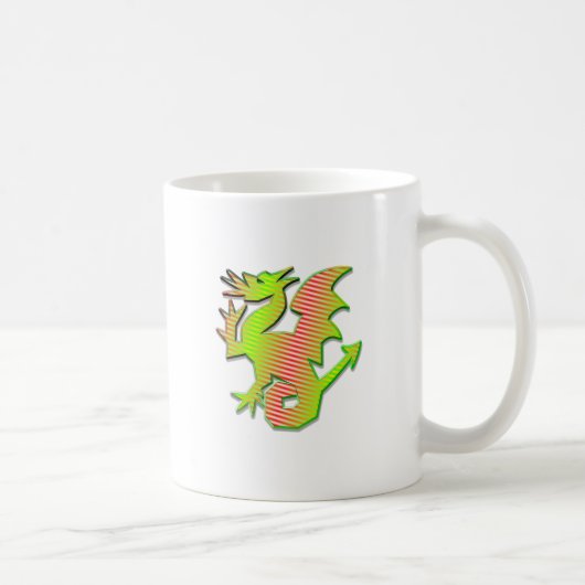 Stilisierter Drache Kaffeetasse (Rechts)
