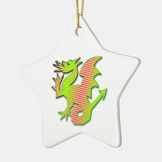 Stilisierter Drache Keramikornament (Links)