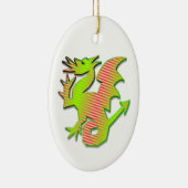 Stilisierter Drache Keramikornament (Rechts)