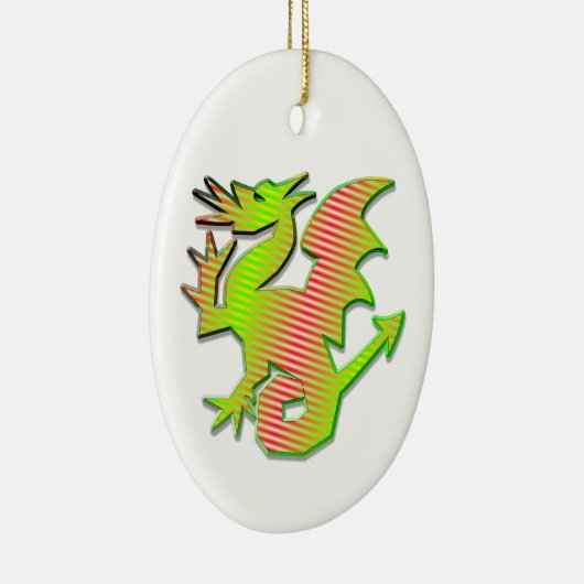 Stilisierter Drache Keramikornament (Rechts)
