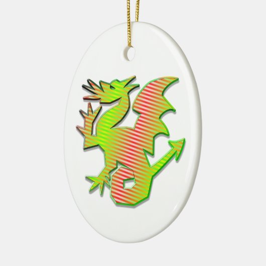 Stilisierter Drache Keramikornament (Links)