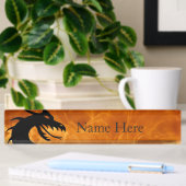 Stilisierter Drache Namensplakette