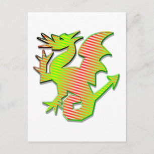 Stilisierter Drache Postkarte
