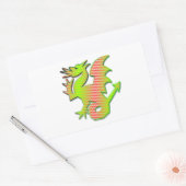 Stilisierter Drache Rechteckiger Aufkleber (Umschlag)