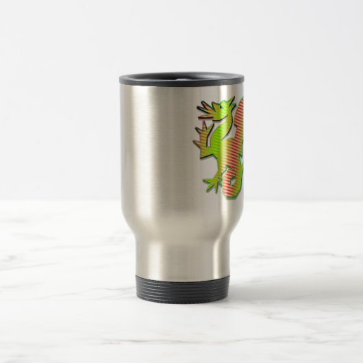 Stilisierter Drache Reisebecher (Mittel)