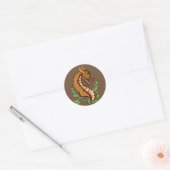 Stilisierter Drache Runder Aufkleber (Umschlag)