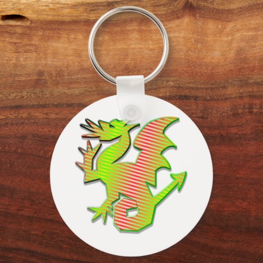 Stilisierter Drache Schlüsselanhänger (Vorderseite)