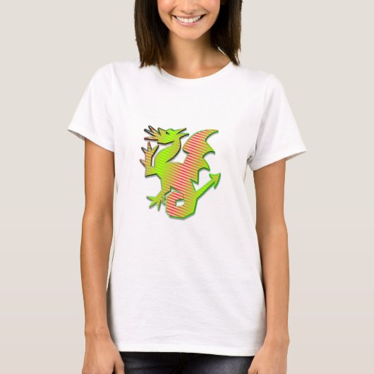 Stilisierter Drache T-Shirt (Vorderseite)