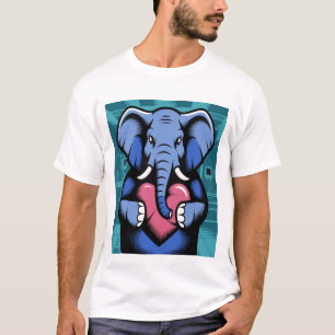 Stilisierter Elefant T-Shirt