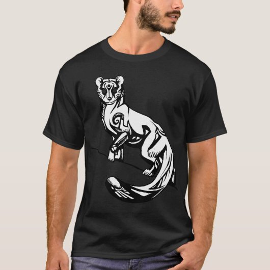 stilisierter Fischermarder T-Shirt (Vorderseite)