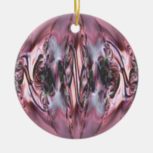 Stilisierter Flitter Keramik Ornament