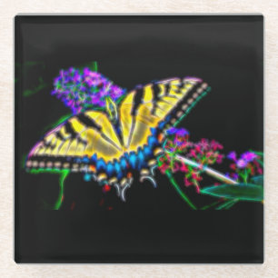 Stilisierter Frack Butterfly Untersetzer