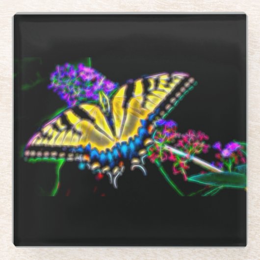 Stilisierter Frack Butterfly Untersetzer (Vorderseite)