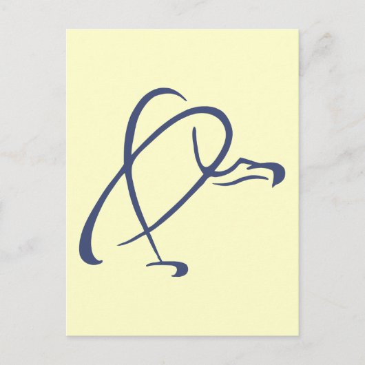 Stilisierter Geier Postkarte (Vorderseite)