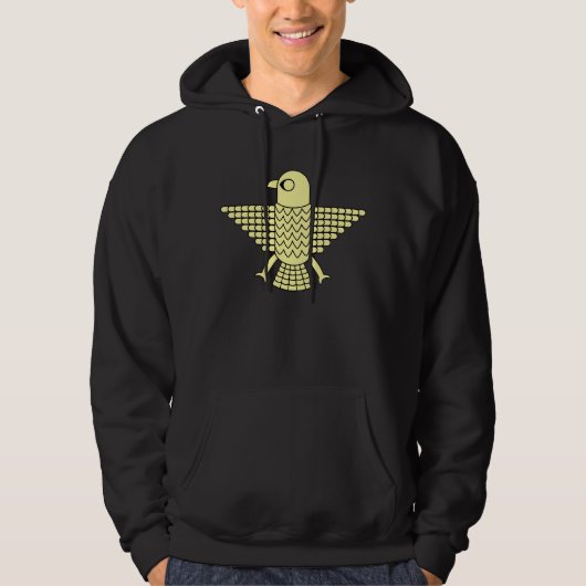 Stilisierter Gelbfalke Hoodie (Vorderseite)