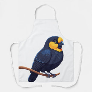 Stilisierter Gelbgesichtvogel Schürze