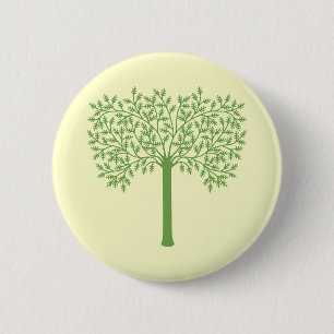 Stilisierter Grünbaum Button