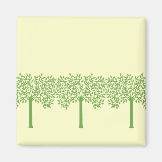 Stilisierter Grünbaum Magnet (Vorne)