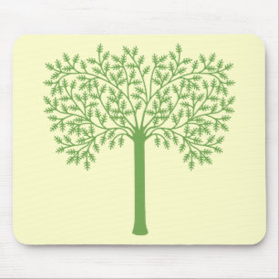 Stilisierter Grünbaum Mousepad