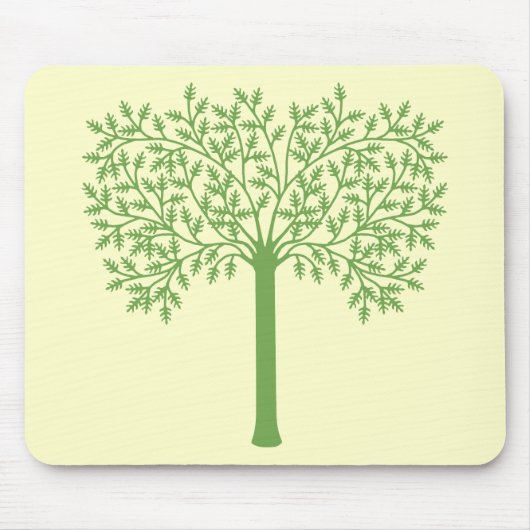 Stilisierter Grünbaum Mousepad (Vorne)