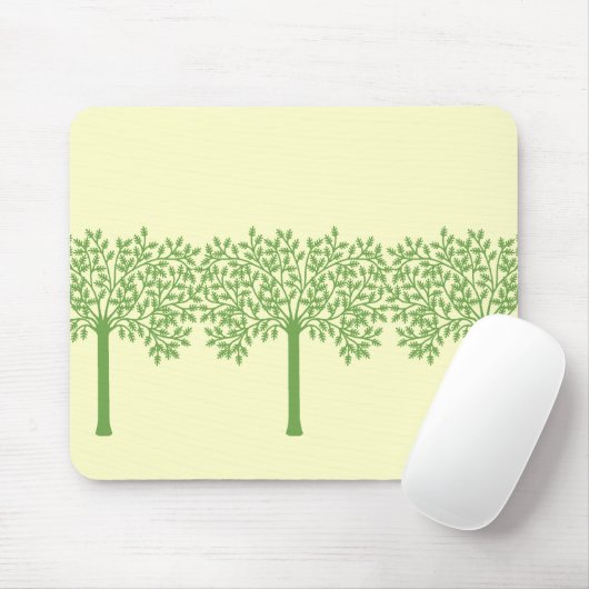 Stilisierter Grünbaum Mousepad (Mit Mouse)