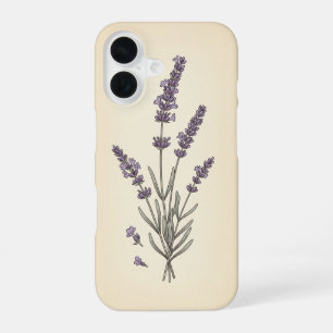 Stilisierter Lavendel im Vintage-Stil iPhone 16 Hülle