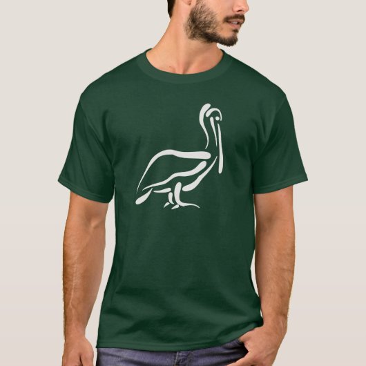Stilisierter Pelikan T-Shirt (Vorderseite)
