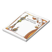 Stilisierter Retro-Lehrer vom Schreibtisch des Nam Notizblock (Rotiert)