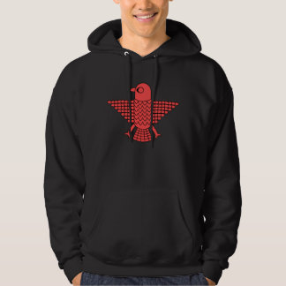Stilisierter Roter Falken Hoodie