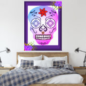 Stilisierter Schädel Leinwanddruck (Insitu (Schlafzimmer))