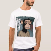 Stilisierter Schimpanse T-Shirt (Vorderseite)