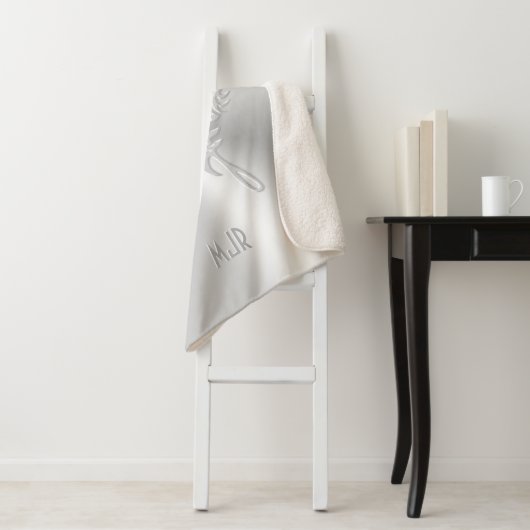 Stilisierter Schmetterling Runder Schwanz, Embosse Sherpadecke (Beispiel)