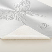 Stilisierter Schmetterling Runder Schwanz, Embosse Sherpadecke (3/4)