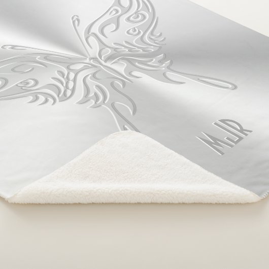 Stilisierter Schmetterling Runder Schwanz, Embosse Sherpadecke (3/4)