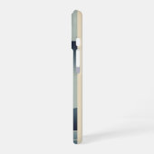 Stilisierter Wasserfall im Vintage-Stil iPhone 16 Hülle (Linke Seite)