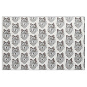 Stilisierter Wolf-Kopf Stoff (Fat Quarter (45,7 x 55,9 cm))