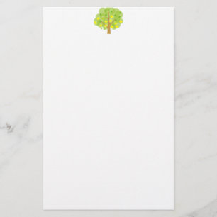Stilisierter Zitronenbaum Briefpapier