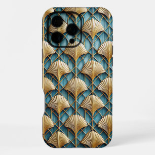 Stilisiertes 3D-Art-Deco-Ventilator-Design iPhone 16 Pro Max Hülle
