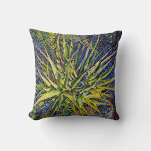 Stilisiertes Aloe-Throw-Kissen / Kissen