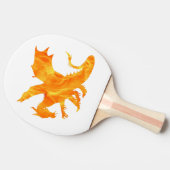 Stilisiertes Bild des Flammendrachen Tischtennis Schläger (Seitenansicht)