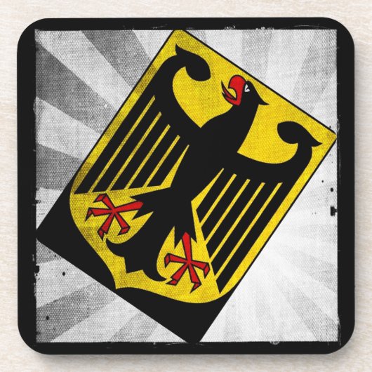 Stilisiertes Deutschland-Wappen Untersetzer (Vorderseite)