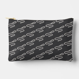 Stilisiertes Hundeleinen-Designmuster Zubehörtasche