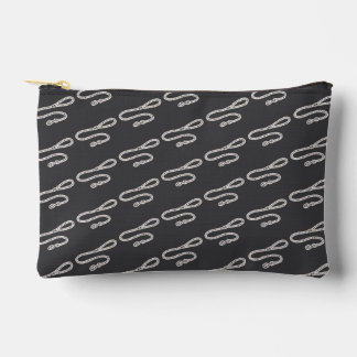 Stilisiertes Hundeleinen-Designmuster Zubehörtasche