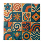 Stilisiertes Interwoven Trellis Design Fliese (Vorderseite)