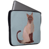 Stilisiertes Katzenposter Laptopschutzhülle (Vorne Rechts)