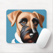 Stilisiertes Portrait eines Terrier Dog Mousepad (Mit Mouse)