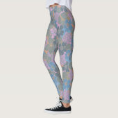 Stilisiertes Retro-Blumenmuster Leggings (Links)