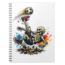 Stilisiertes Skelett Fahrrad-Tritt Fußball-Mug | L