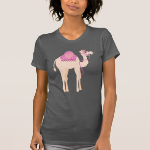 Stilisiertes süßes Grafik-One-Höcker-Kamel-T-Shirt T-Shirt
