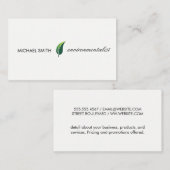 Stilisiertes Symbol (Leaf) Visitenkarte (Vorne/Hinten)